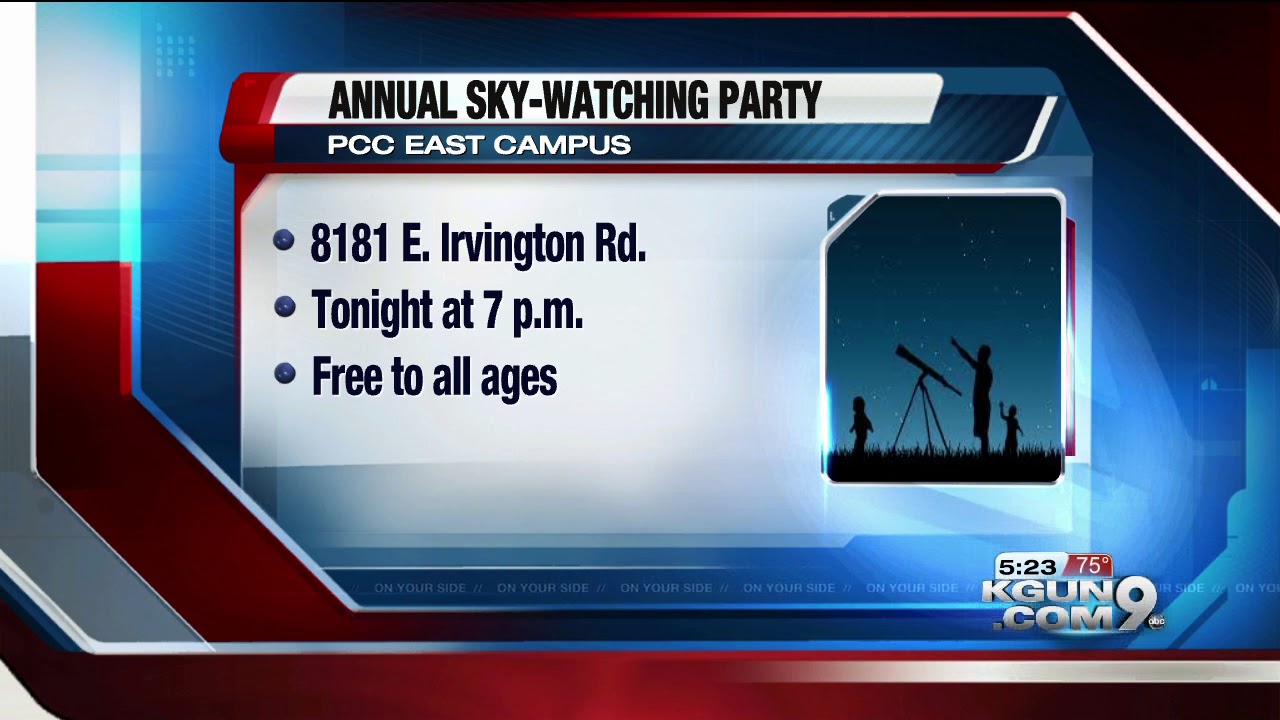 Free family-friendly sky-watching party tonight