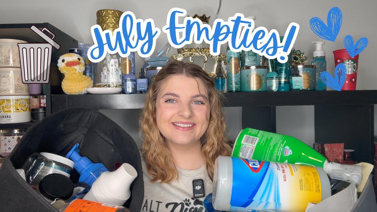 July Bath and Body Works and Hygiene Empties! SO MANY EMPTIES!!