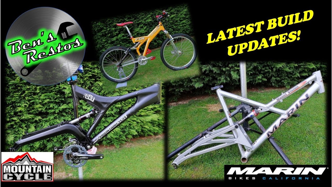 Workshop Diary: New Retro Bike Projects!  Mountain Cycle Fury, Marin Mount Vision, Specialized FSR