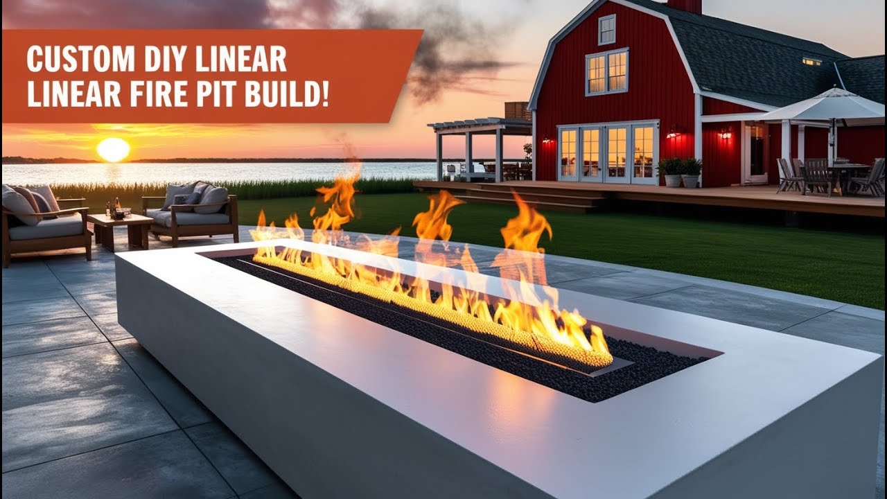 How to Install a Modern Linear Fire Pit