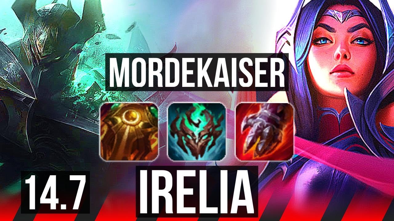 MORDEKAISER vs IRELIA (TOP) | 7 solo kills, 800+ games, Dominating | BR Master | 14.7
