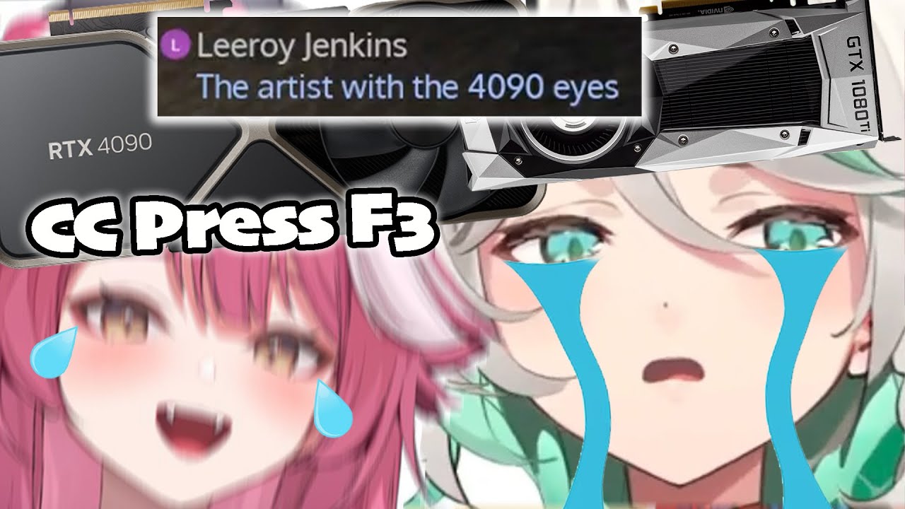 Raora teasing Cecilia, trying to hide her Potato PC but this Person... |  『Hololive』