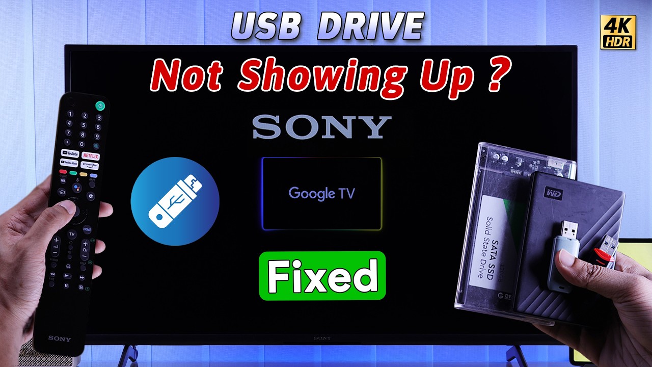 Fix- USB Drive Not Showing Up on Sony Google TV! [Not Detecting]