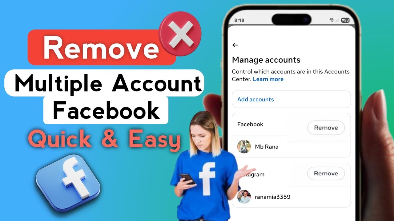 How to Remove Multiple Accounts on Facebook | Delete Multiple Facebook Accounts 