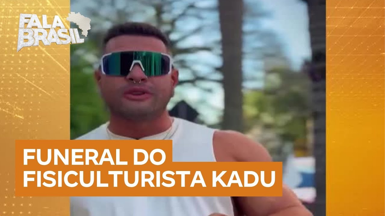 Familiares e amigos se despedem do fisiculturista Kadu Santos