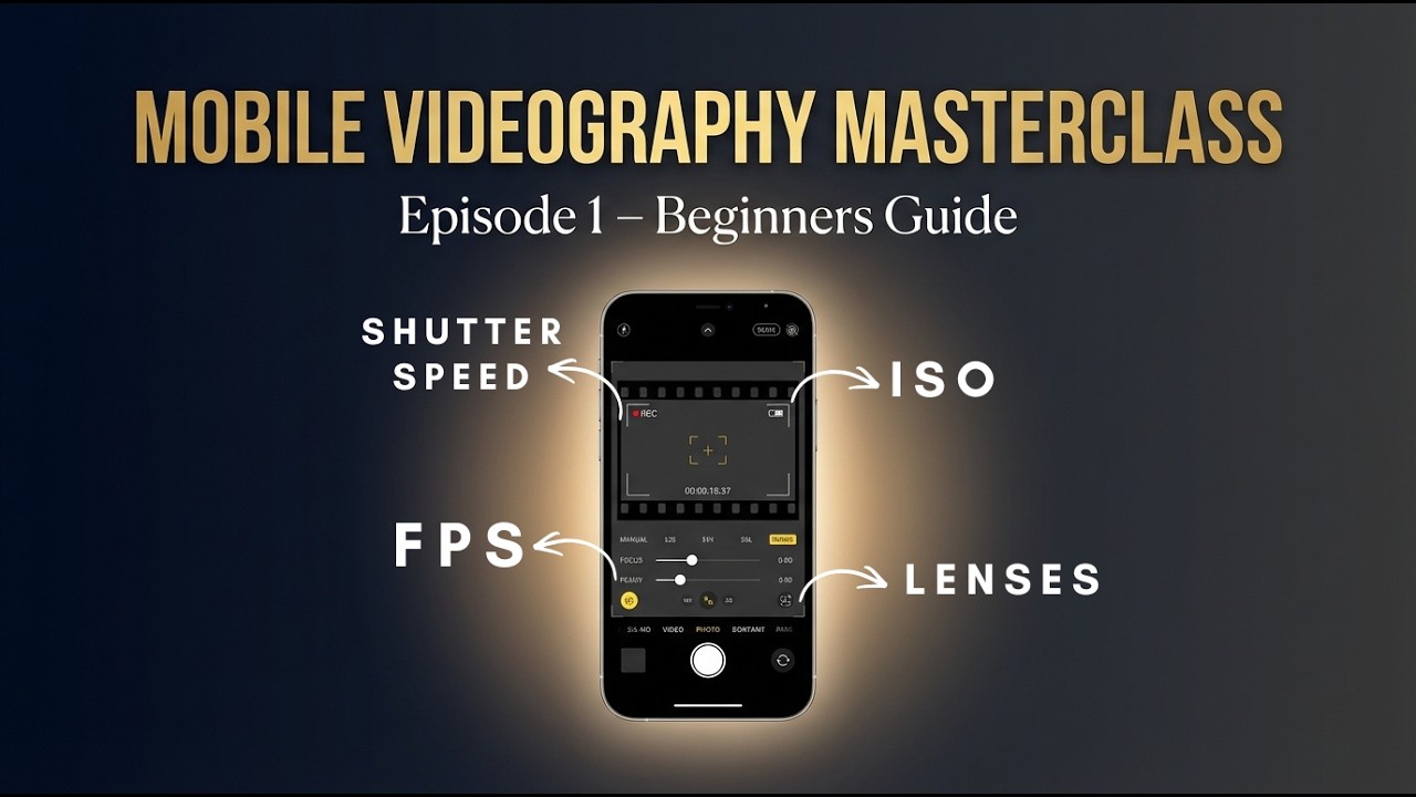 MobileMobile Videography Kya Hai? Complete Beginner Guide in Urdu | Masterclass Ep 1 Video