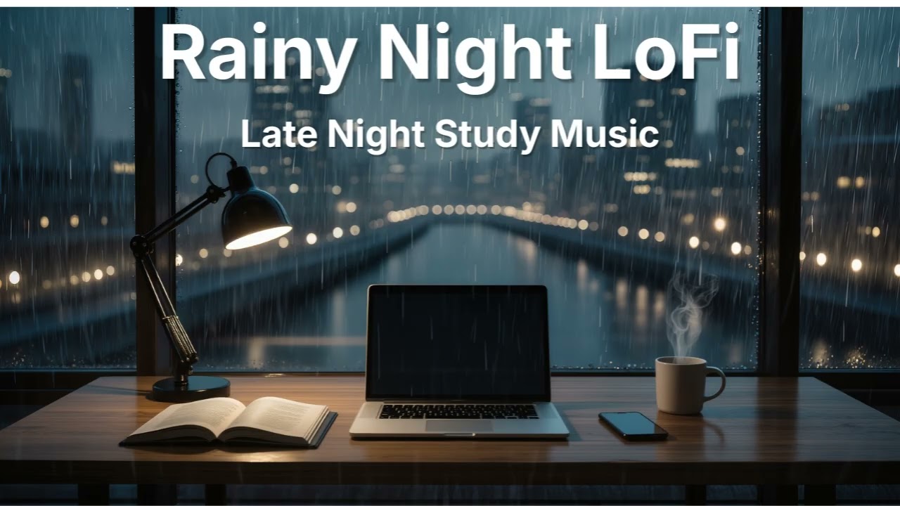 Rainy Night LoFi 🌧️ Late Night Study Music | Deep Focus & Relaxing Rain