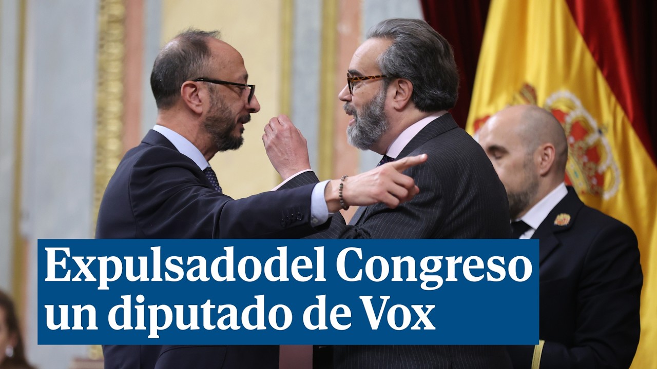 Un diputado de Vox se encara con una letrada y con el presidente del Congreso, y es expulsado