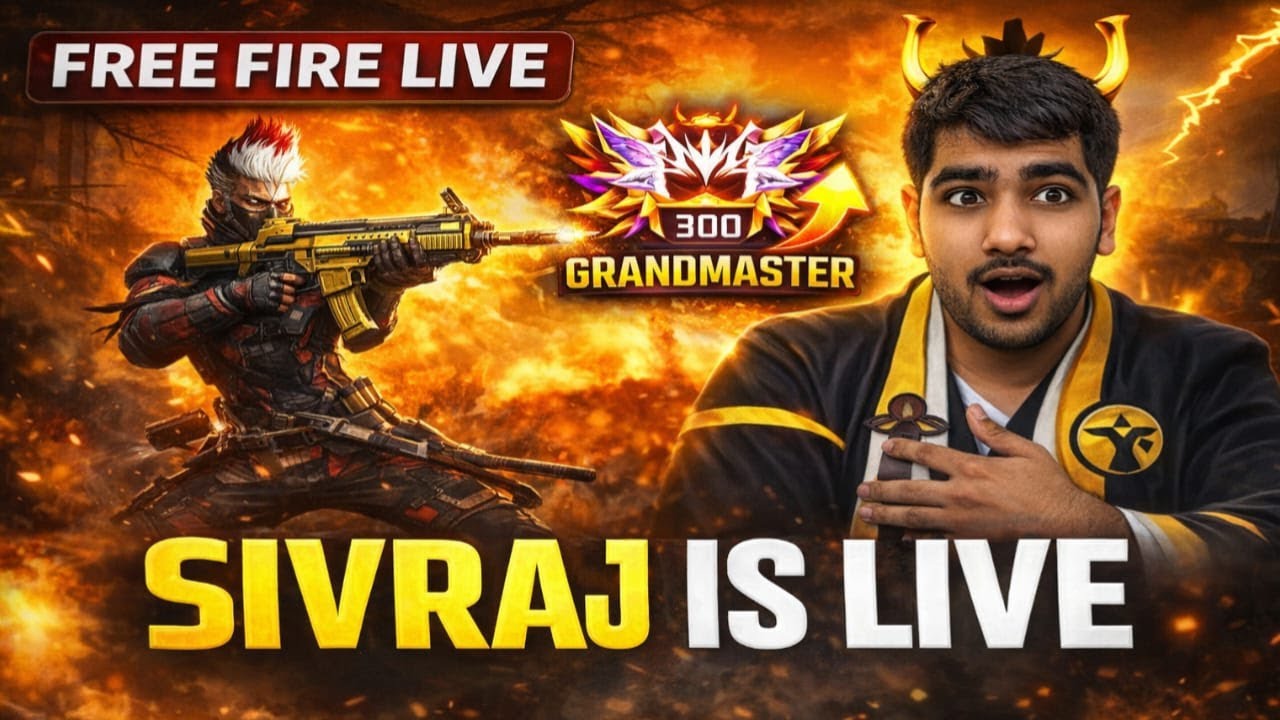 Free Fire Live 🔥 | 😊ROAD TO 100k😊 | Ranked Match#fflive #SivrajGaming #tondegamer