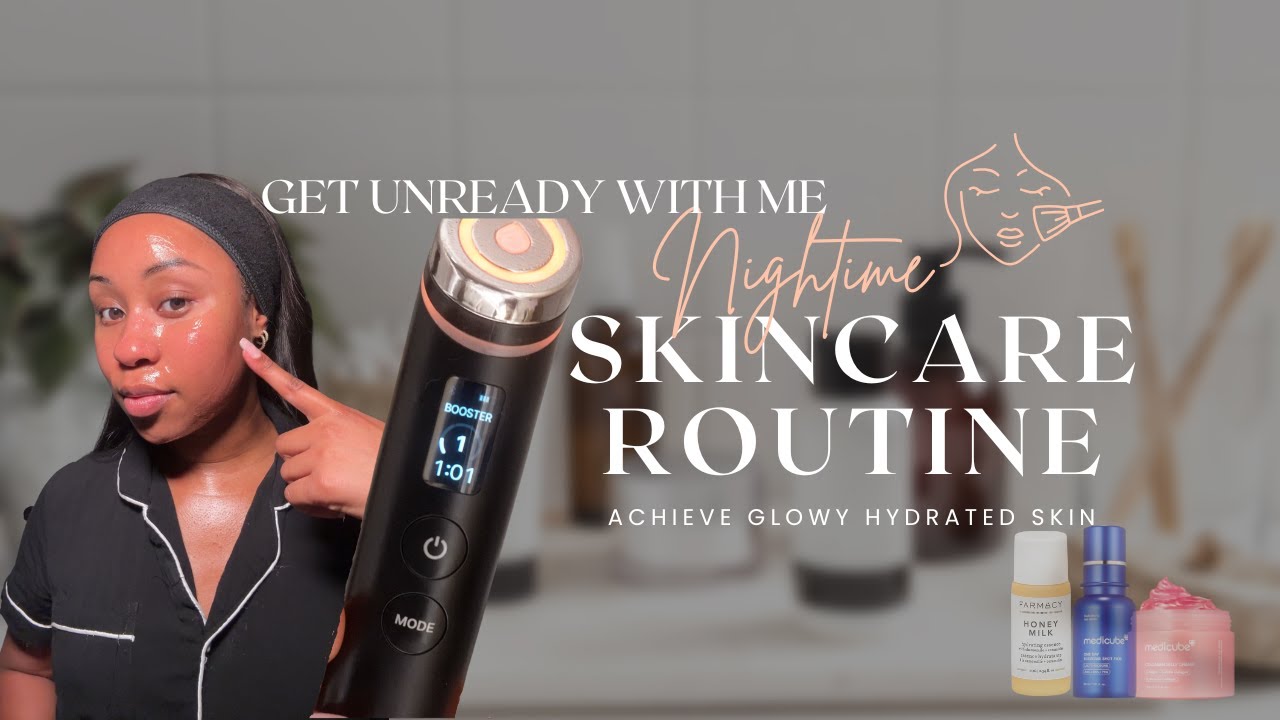 achieve HYDRATED GLOWY skin | My Nighttime Skincare Routine ft. Korean Skincare Favorites