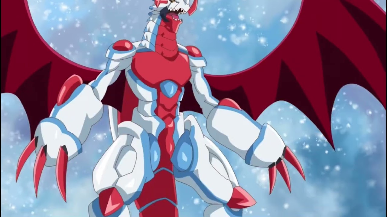 Digimon Ghost Game - WezenGammamon evolves to Canosweissmon