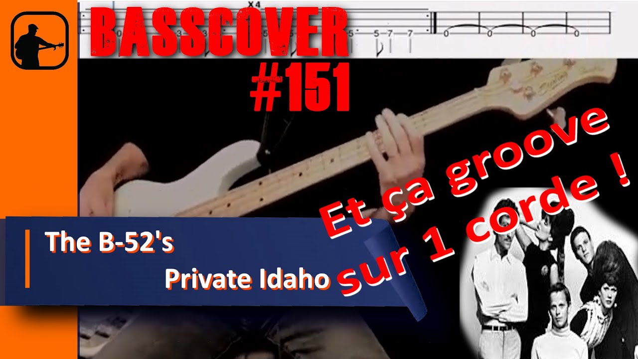The B 52's | Private Idaho |** BASSCOVER(151)**| + Tablature dynamique