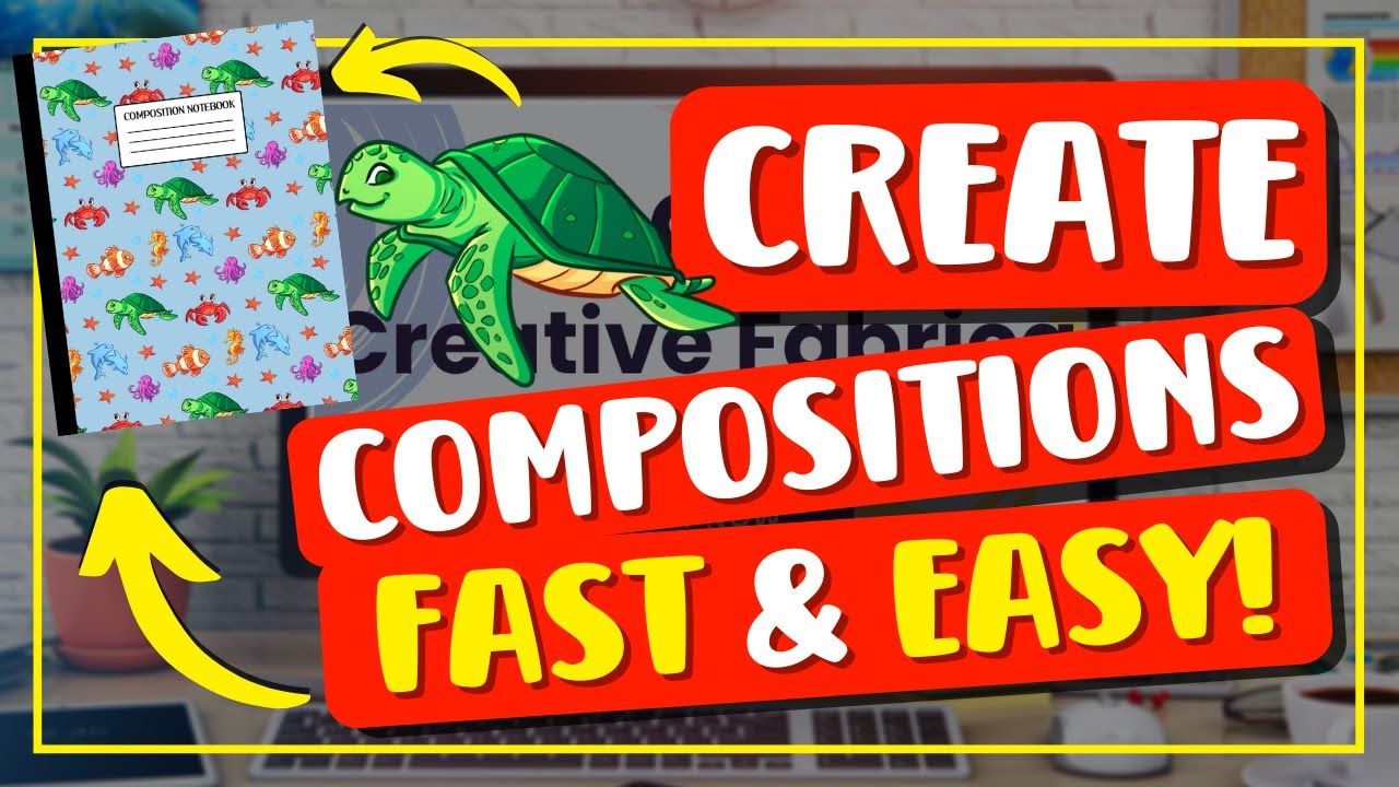 How To Create A Composition Notebook Cover For KDP Fast and Easy Using Canva