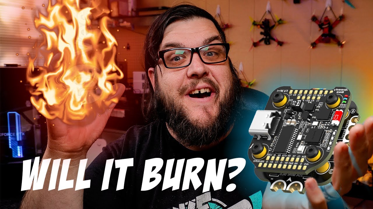 I tried to catch it on 🔥FIRE🔥 - SpeedyBee F405 Mini FPV Drone Stack