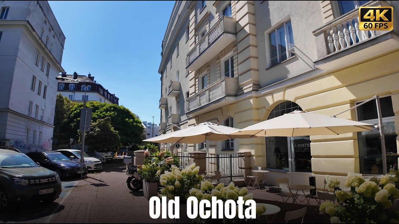 Old Ochota, Warsaw, Poland | Silent Walking Tour with Subtitles [4K]