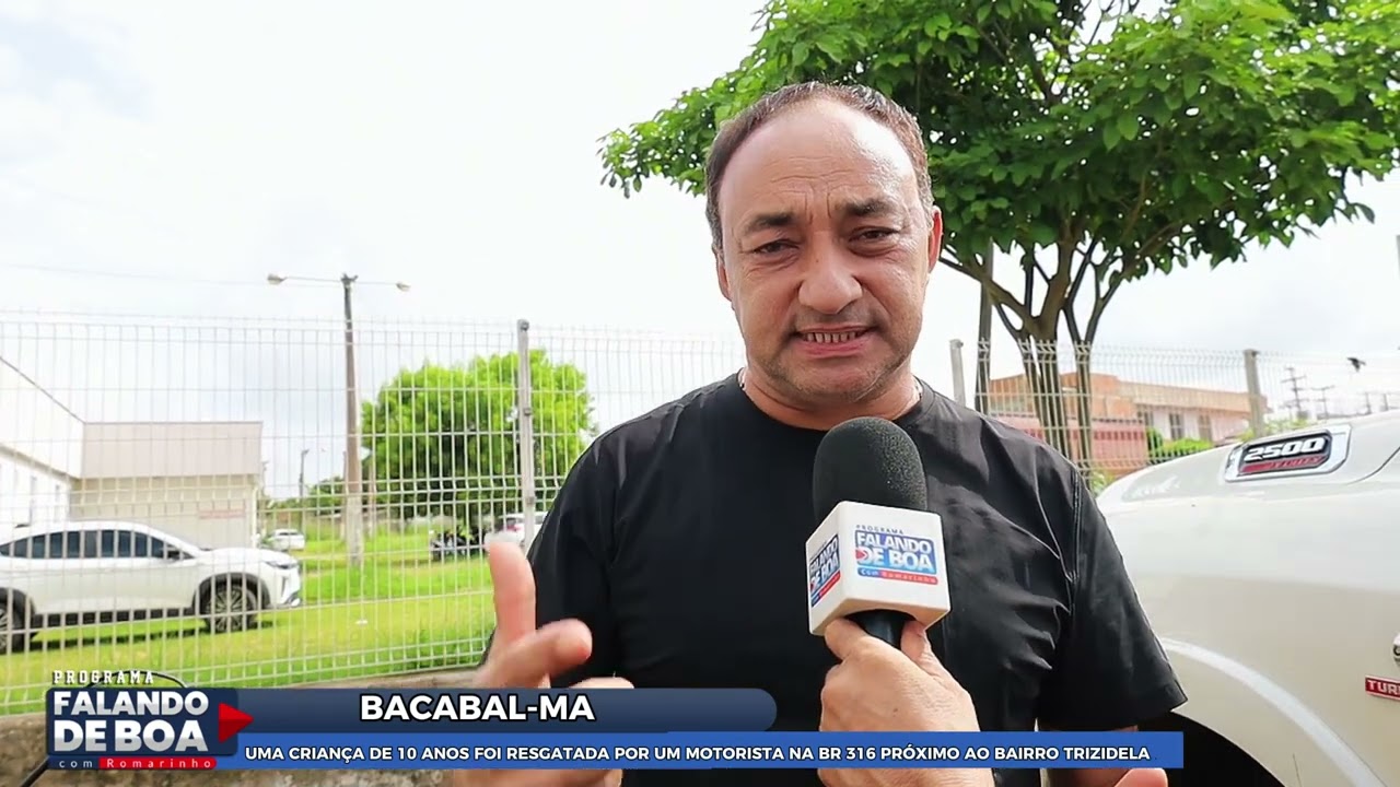 UMA CRIANÇA DE 10 ANOS FOI RESGATADA POR UM MOTORISTA NA BR 316 PRÓXIMO AO BAIRRO TRIZIDELA