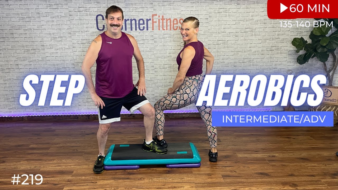 STEP AEROBICS CARDIO WORKOUT  🔥 Intermediate to Advanced Step Class 🔥 #219
