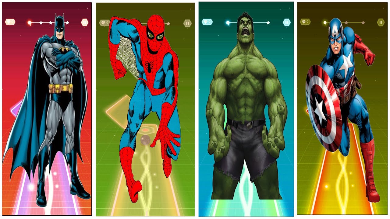 “Spider-Man, Hulk & Friends Play Tiles Hop (Crazy Combo Edition)”