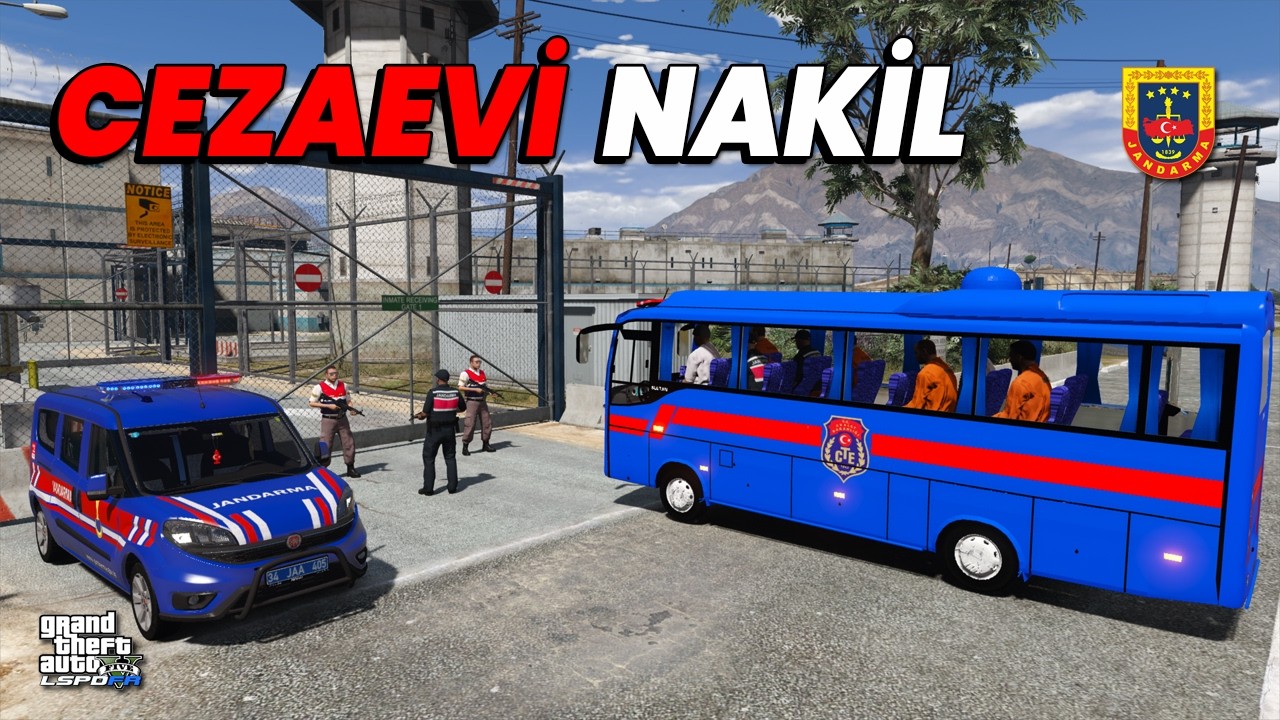 CEZAEVİNE MAHKUM NAKİL ETTİK - GTA 5 JANDARMA MODU - LSPDFR