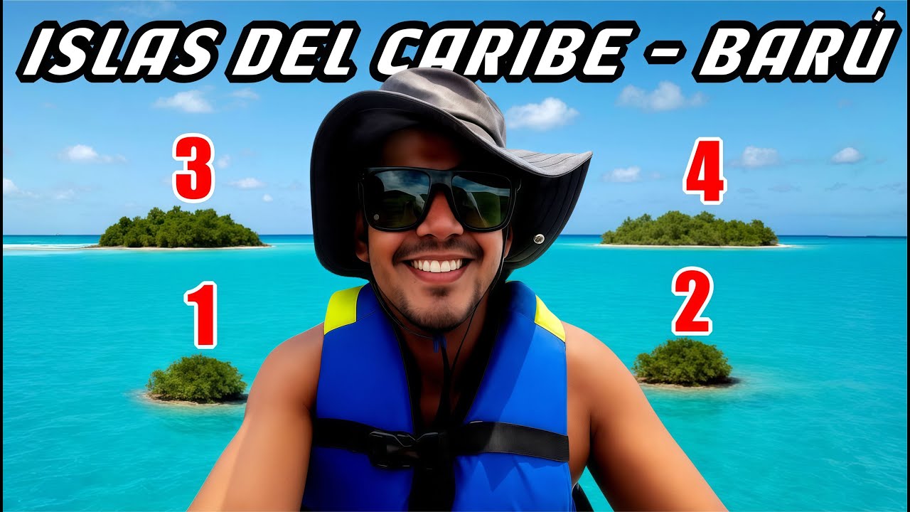 RECORR&Iacute; 4 Islas EN 24 Horas - BAR&Uacute; TOUR 4 ISLAS - Islas del Rosario - CARTAGENA - COLOMBIA