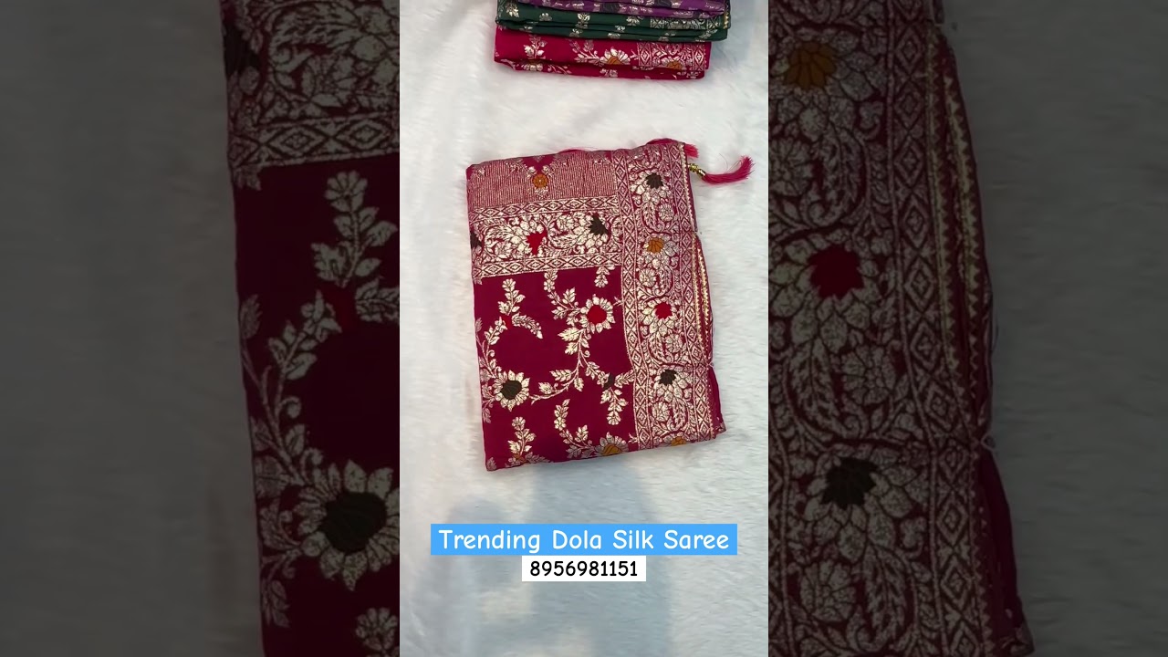 Trending Dola Silk Saree🥰#paridhancollection