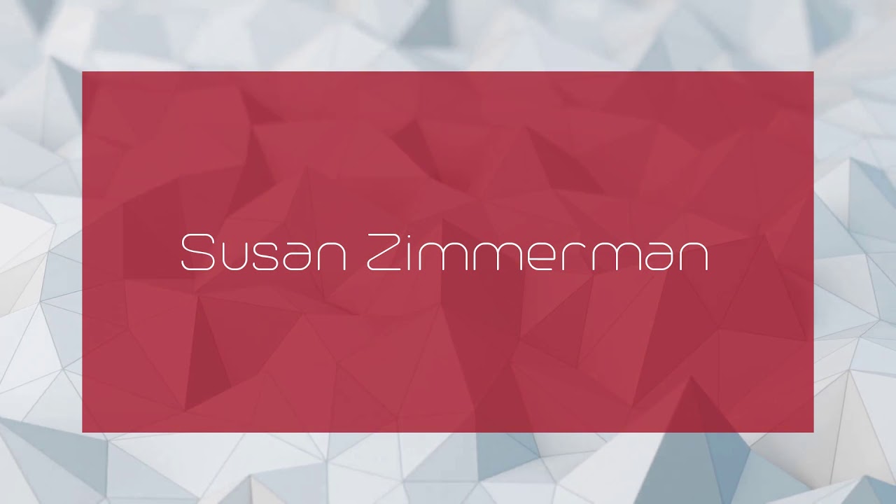 Susan Zimmerman - appearance