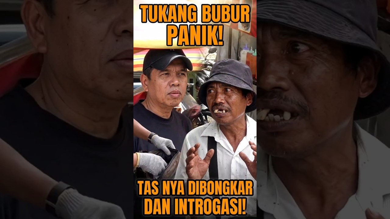 TUKANG BUBUR PANIK! TAS NYA DIBONGKAR KDM! #dedimulyadi #kangdedimulyadi #shorts