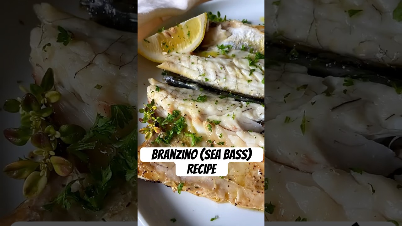 EASIEST BAKED WHOLE FISH RECIPE EVER! EUROPEAN SEA BASS &mdash; BRANZINO