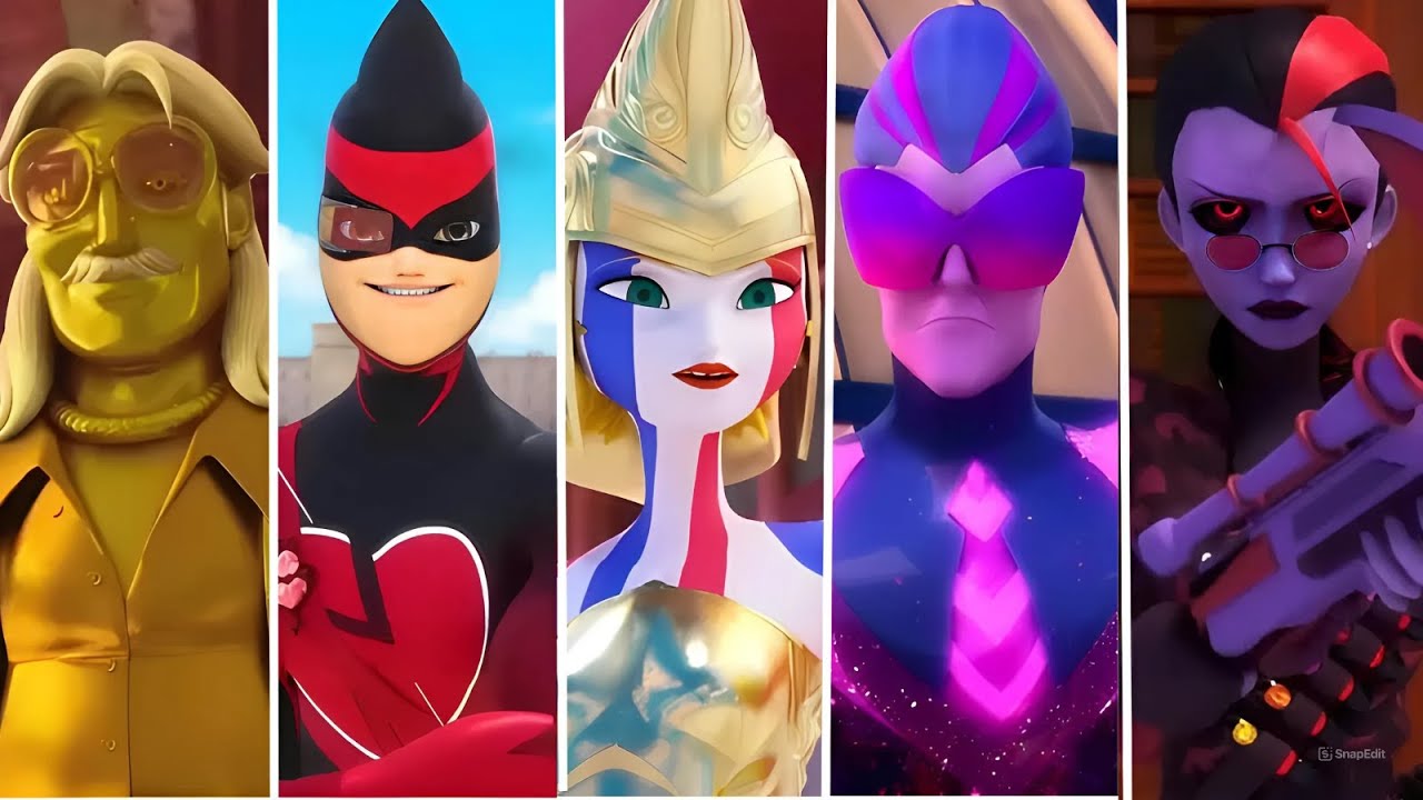 Miraculous Ladybug Season 5 All Akumatized Villains