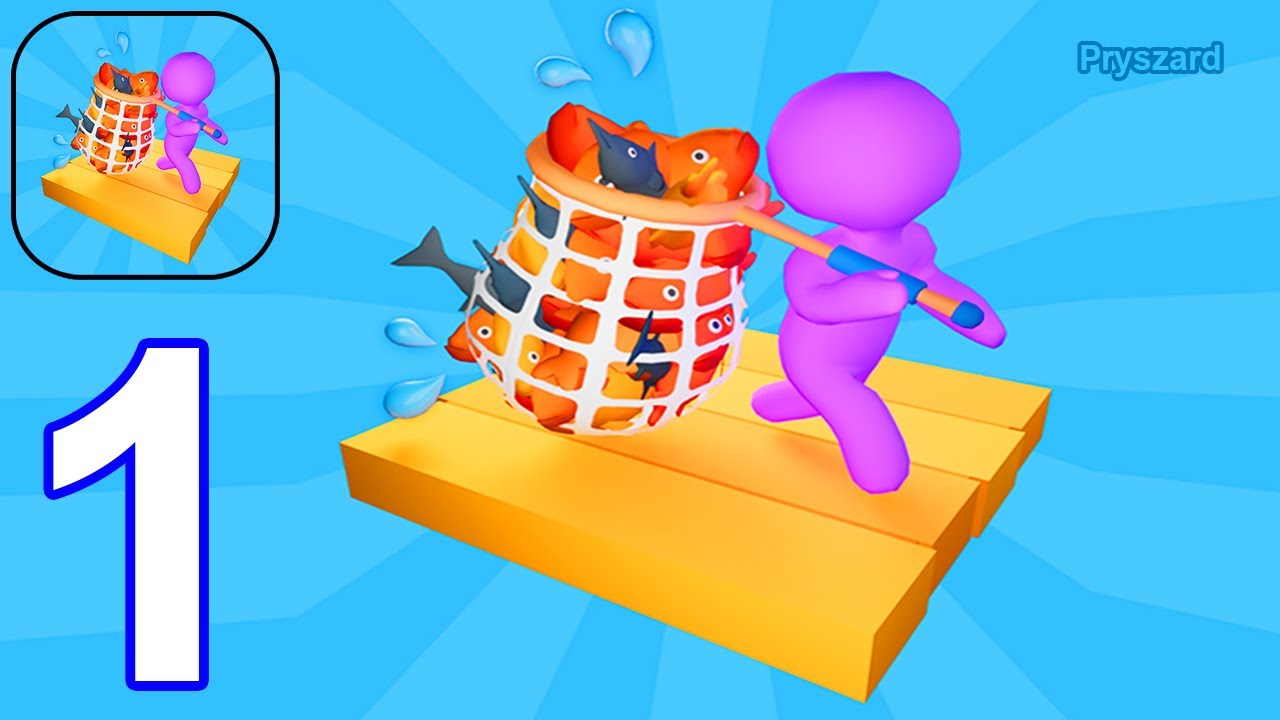 Raft Adventure 3D - Gameplay Walkthrough Part 1 Tutorial Raft Survival On Sea & Cath Fish (Android)