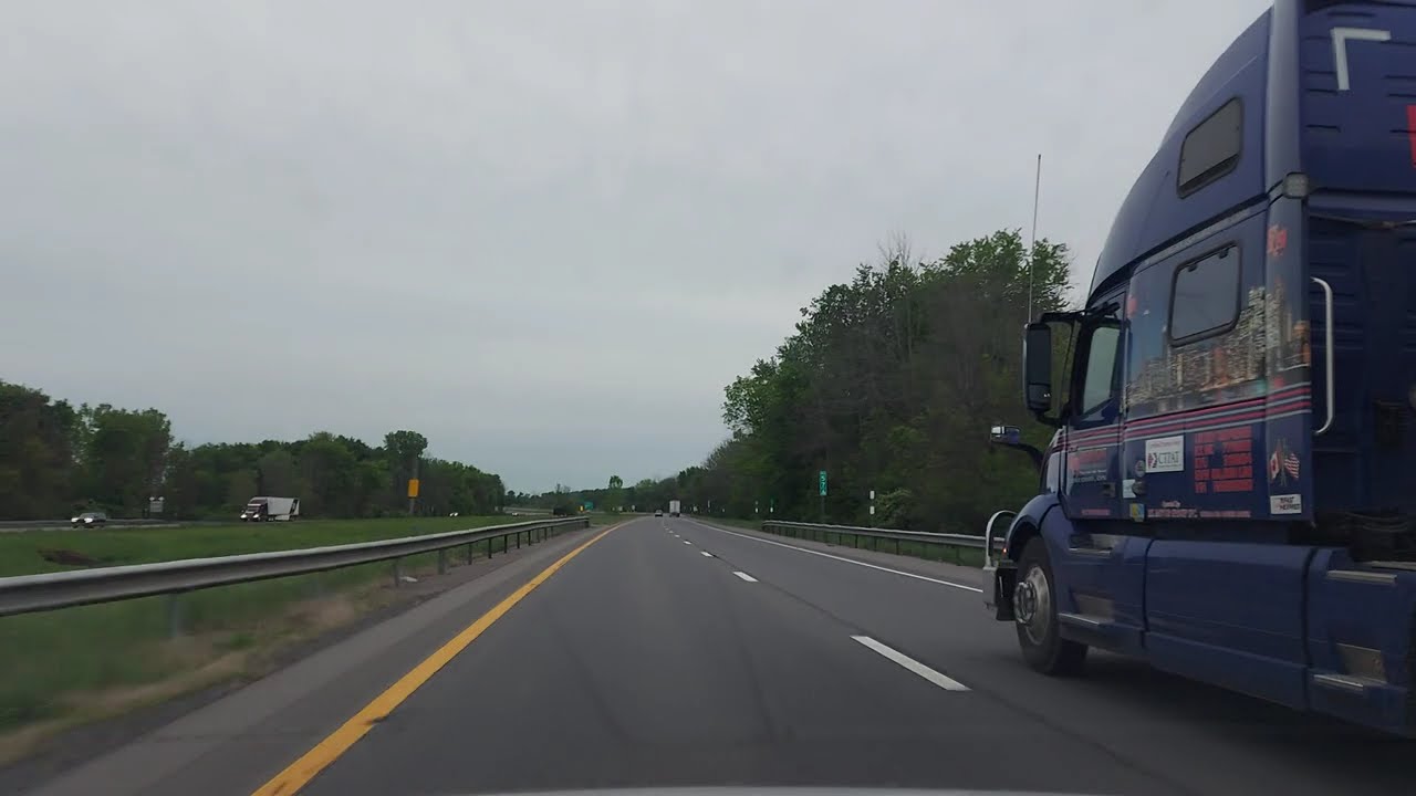Driving on I-81 from Tully to Binghamton, New York
