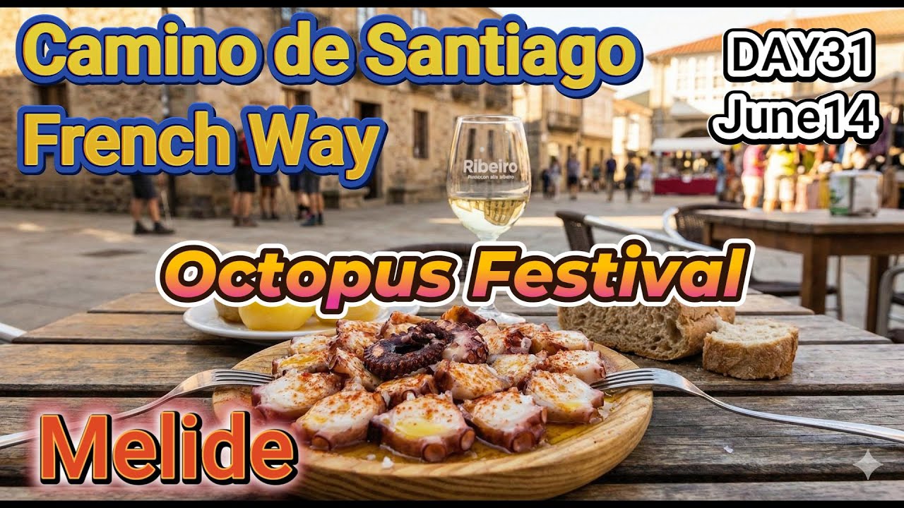 Day31/38 Octopus Festival【Camino de Santiago French Way】Melide