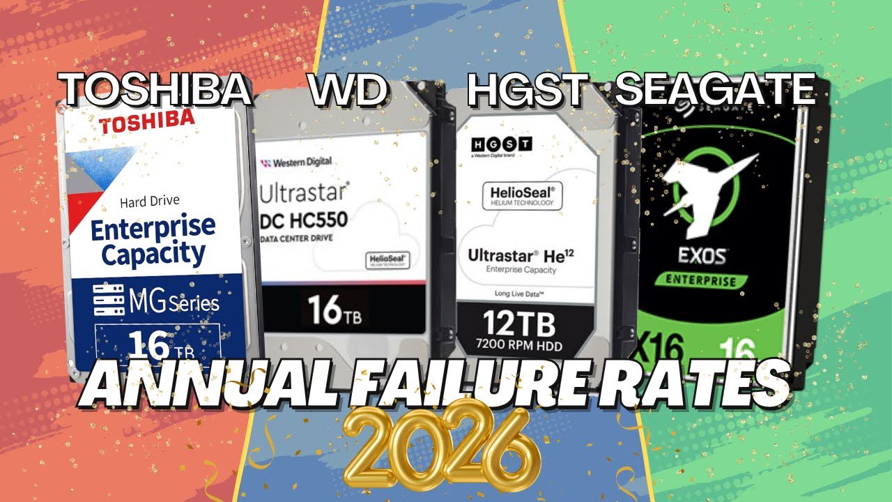 Анализ частоты отказов — лучшие жесткие диски большой емкости: Seagate, Western Digital или Toshiba?