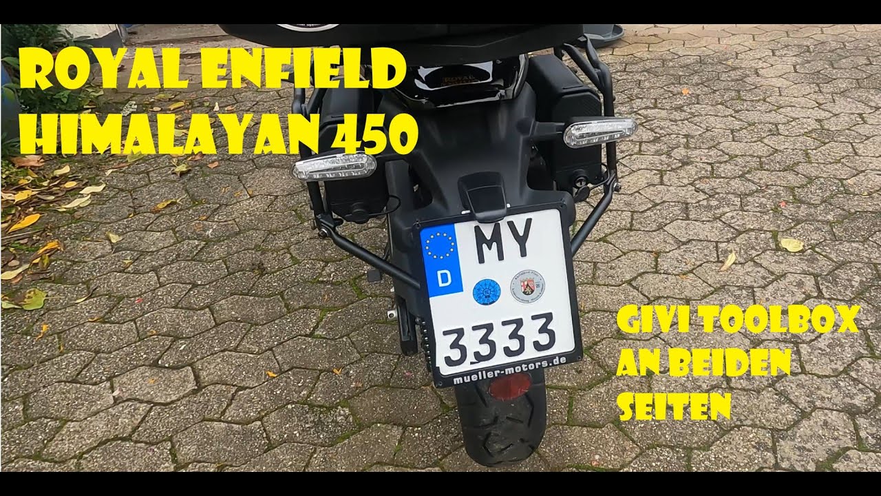Royal Enfield Himalayan 450 - Givi Toolbox an beiden Seiten