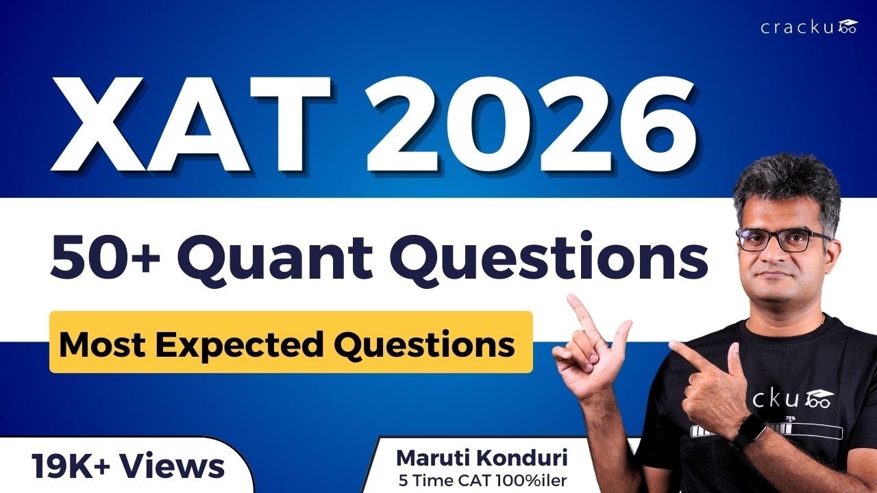 XAT 2026 - Top 50 Quant Most Expected Questions | XAT Preparation Strategy | By Maruti Sir