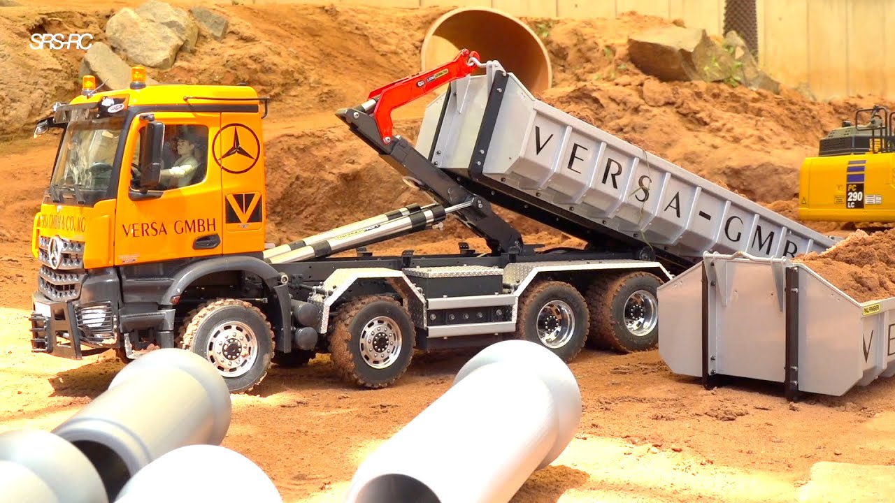 MIND BLOWING RC CONSTRUCTION MACHINES// UNIQUE RC TRUCKS IN ACTION// MB AROCS// KOMATSU DIGGER