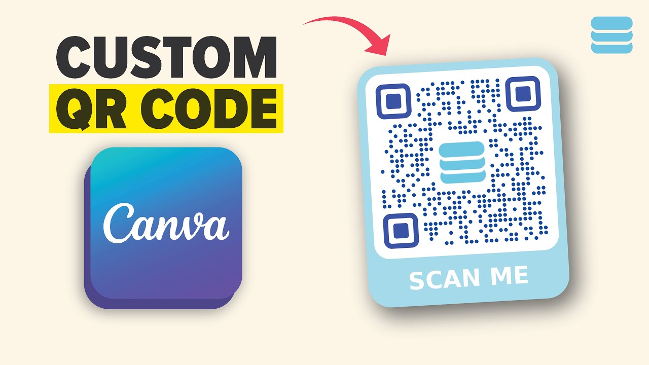 How to create a custom QR code design in Canva (Add Color & Logo to QR)