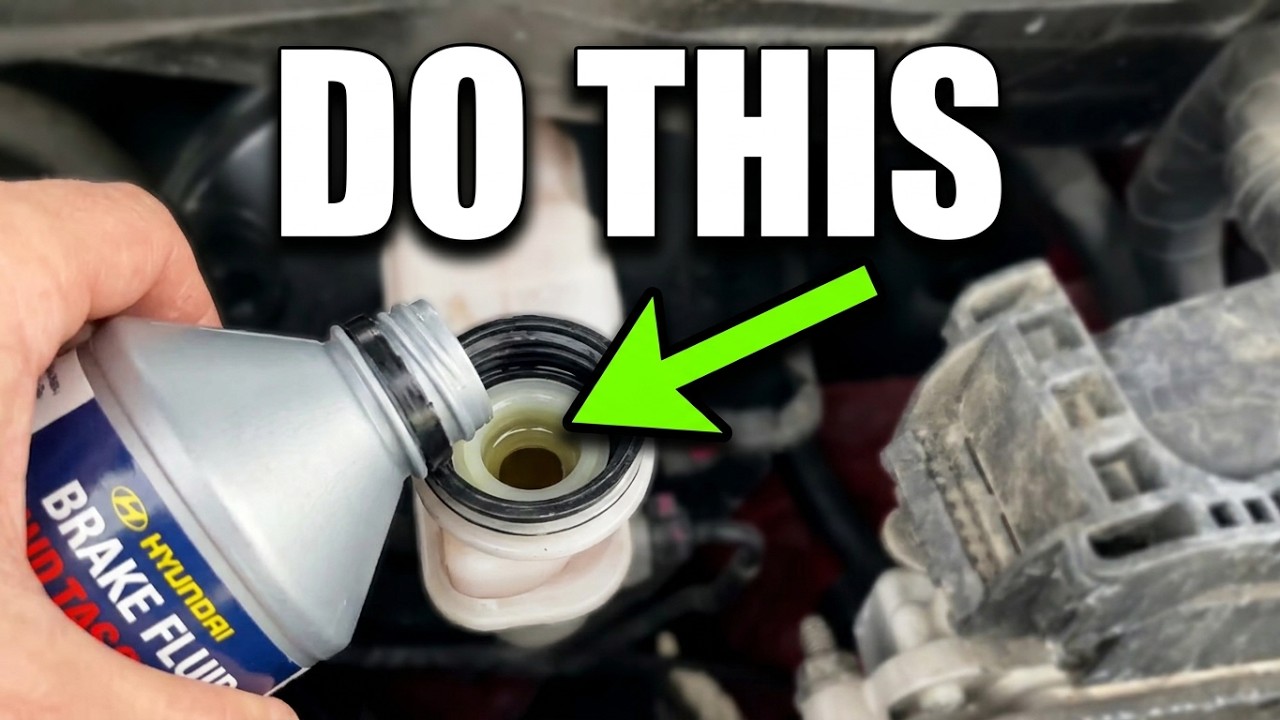 Hyundai Accent - Brake fluid location