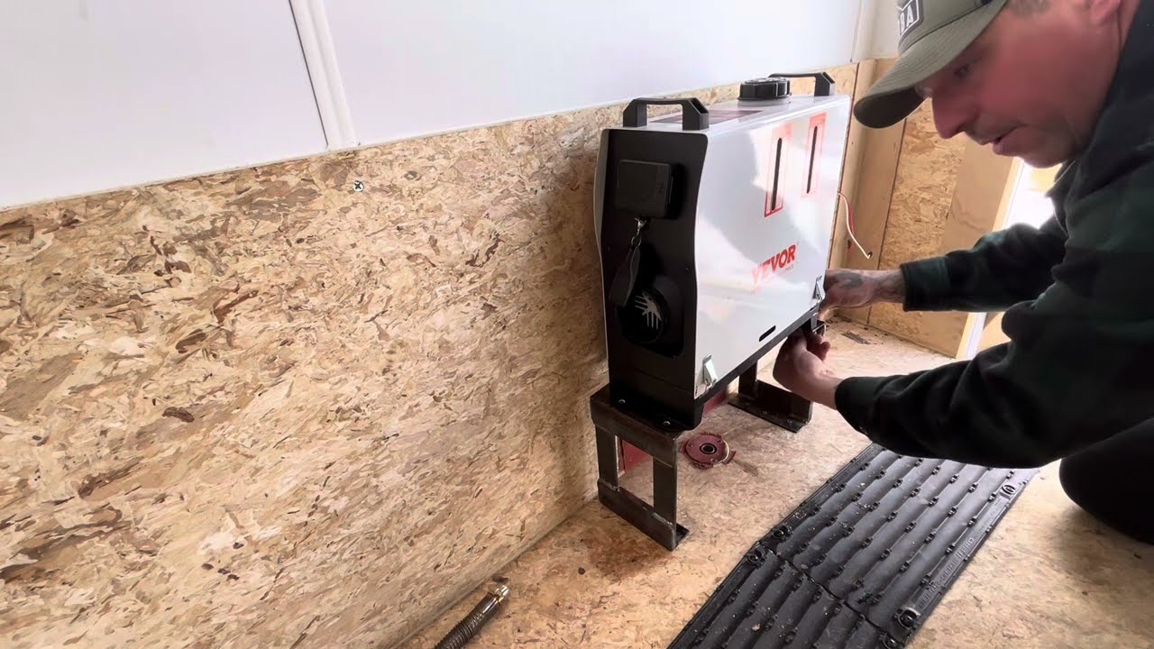 Diesel heater install in trailer