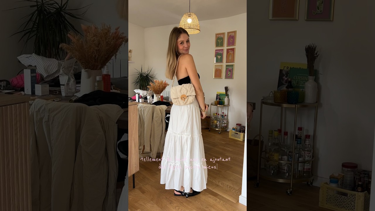 IG : emma_labama // comment porter la jupe longue blanche ? On s&rsquo;habille ensemble #outfitideas