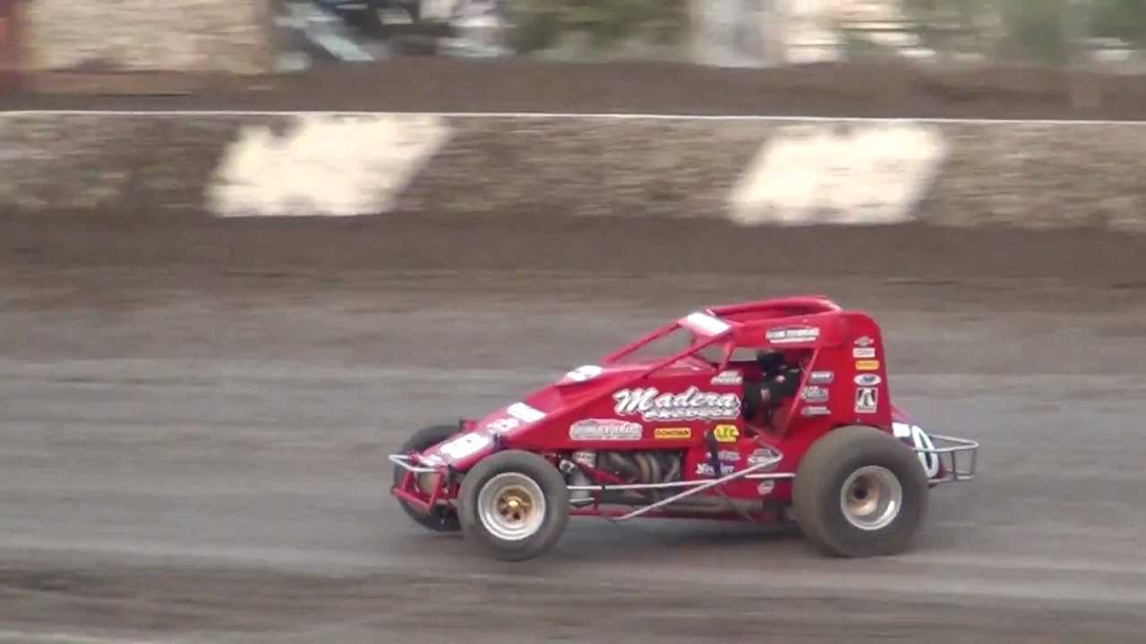 USAC/CRA 410 Sprint Car Wheelie Contest at Santa Maria Speedway, August, 2012!!!