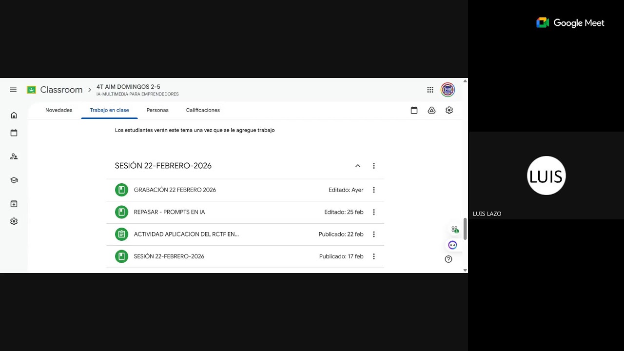 AIM 4TA TEMPORADA DOMINGO TARDE 01 DE MARZO DEL 2026