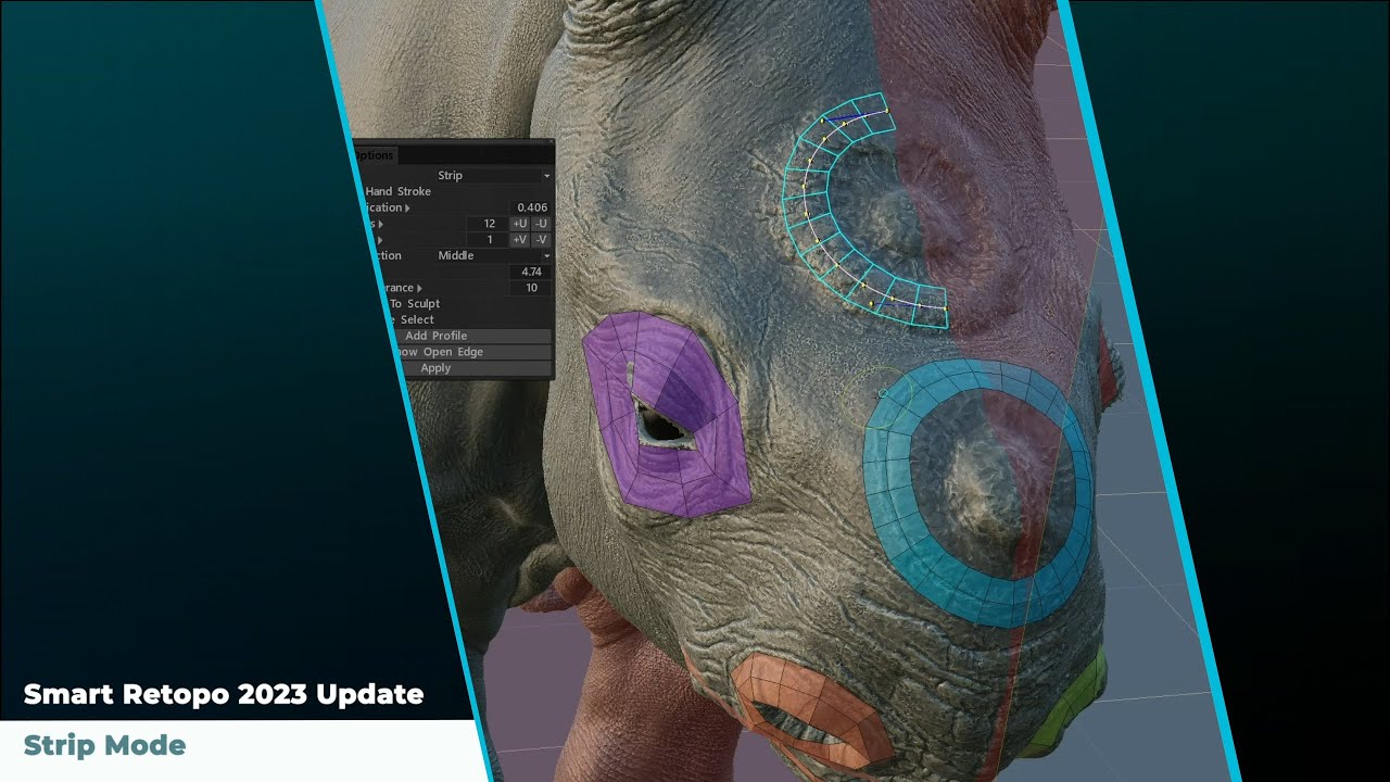 Smart Retopo 2023 Update - Strip Mode