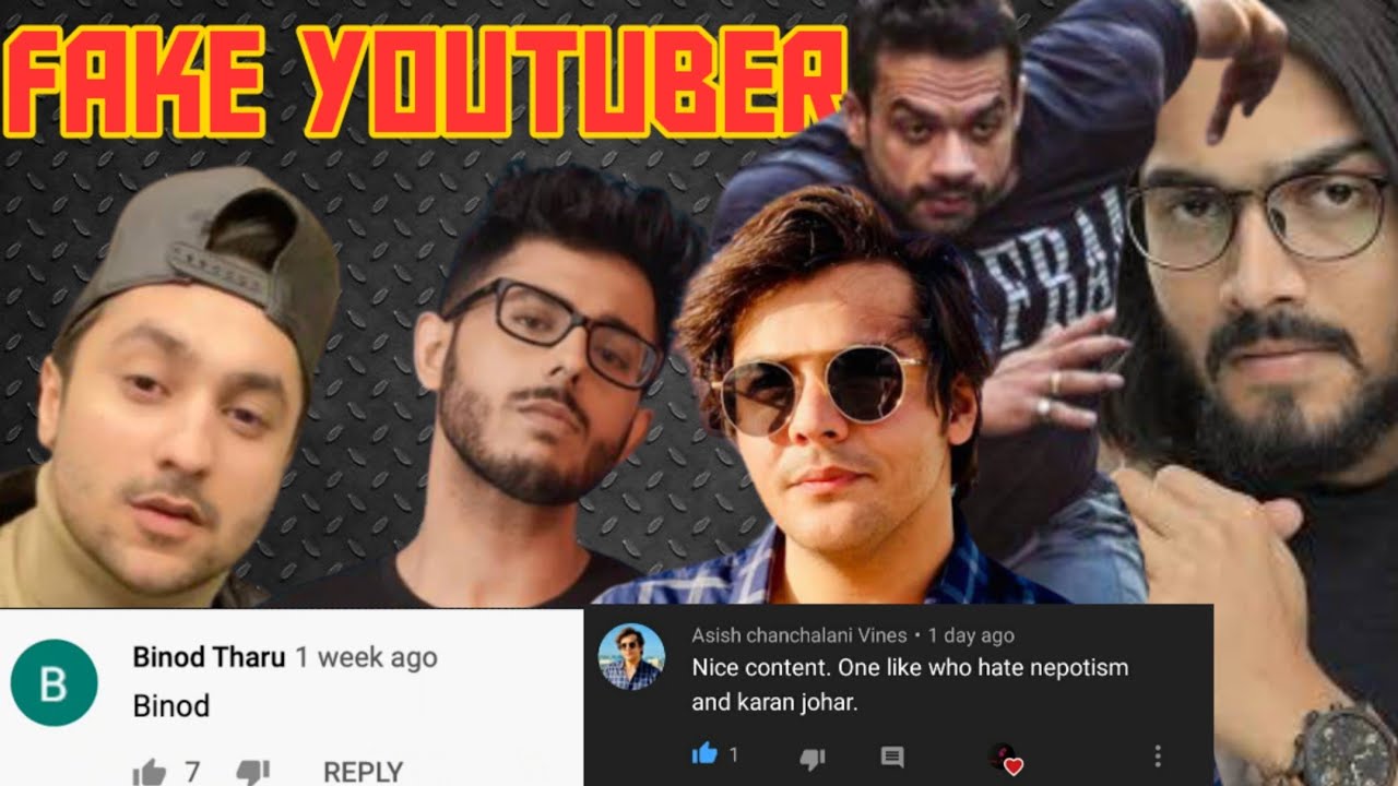 Roast of Fake Youtubers || BINOD Roast || bAd cAptAin ||