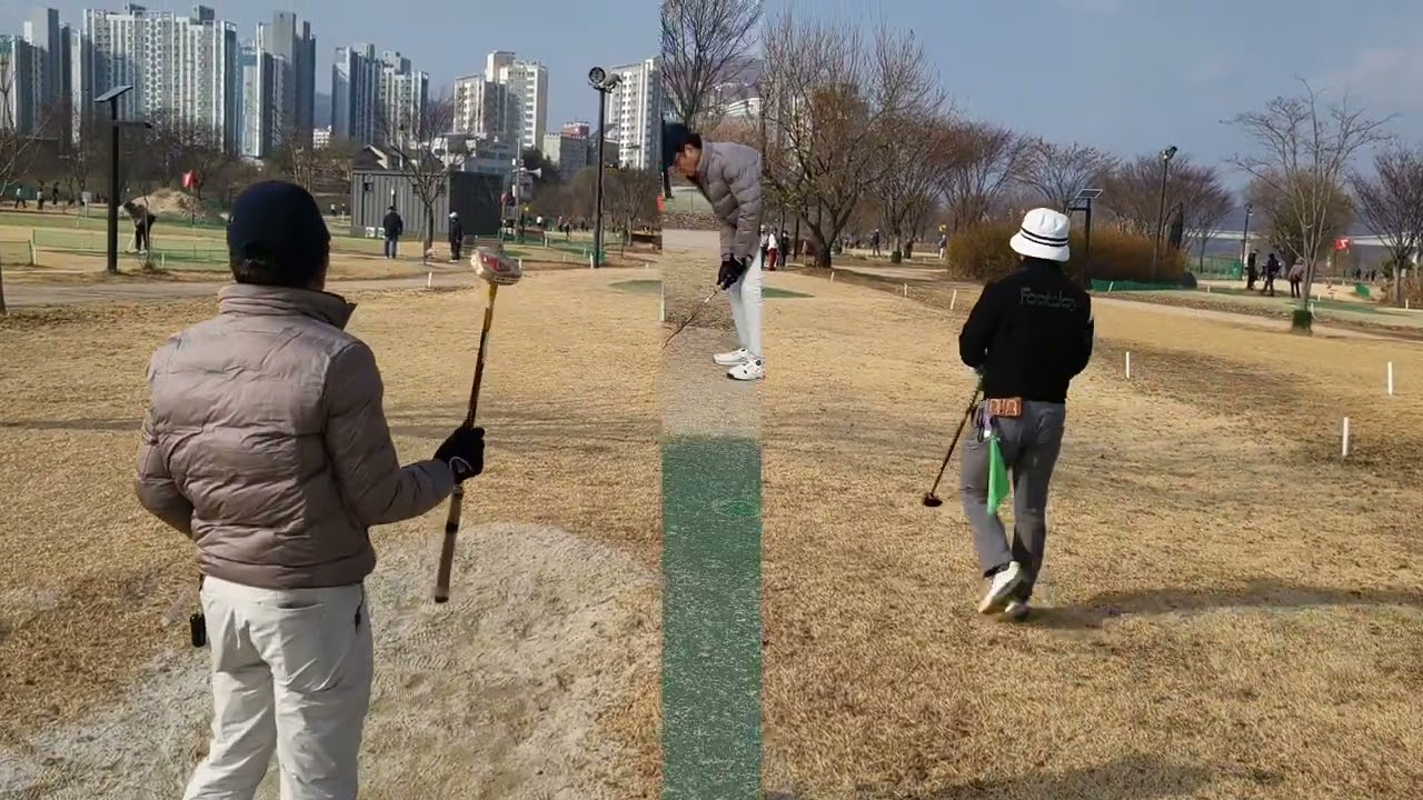 양평파크골프장1구장A코스3타치기~1부 (번개방 반장님~스윙)