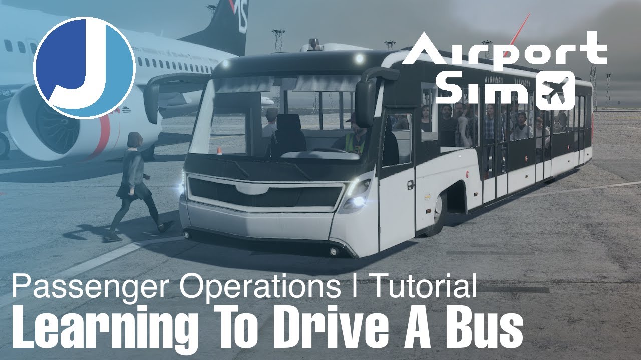 Learning How To Drive Stairs & Buses | Tutorial | AirportSim | Episode 2