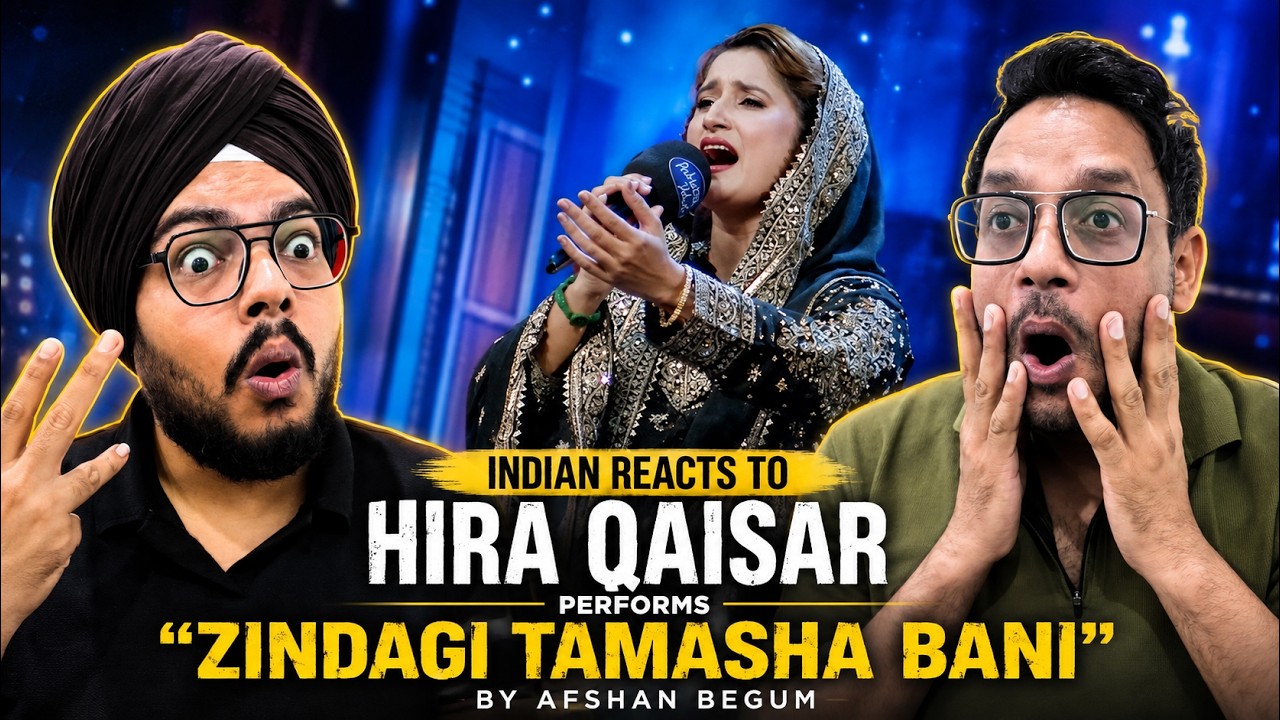 Indian Reacts to Hira Qaisar &ldquo;Zindagi Tamasha Bani&rdquo; | What a POWERFUL Performance! 🔥 | The Mehfil