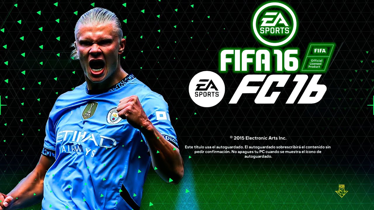 FIFA 16 PC | FIFA 16 Graphic Theme FC 16 | EA FC Style Menu for FIFA 16 PC
