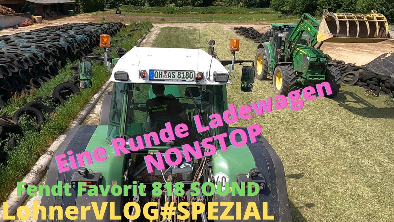 LohnerVLOG#Spezial SOUND Fendt Favorit 818 und Strautmann Giga Vitesse 3DO durchgehend ein Ladewagen