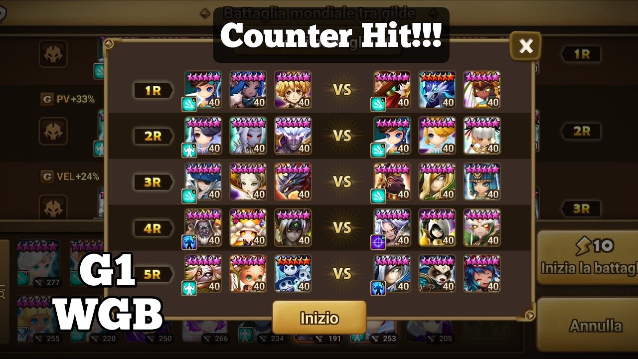 Summoners War G1 World Guild Battle #23 (2/2) - Counter Hit!